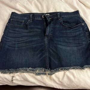 Express dark blue jeans skirt never worn